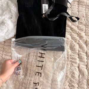 White Fox Boutique Black Strapless Mini Dress